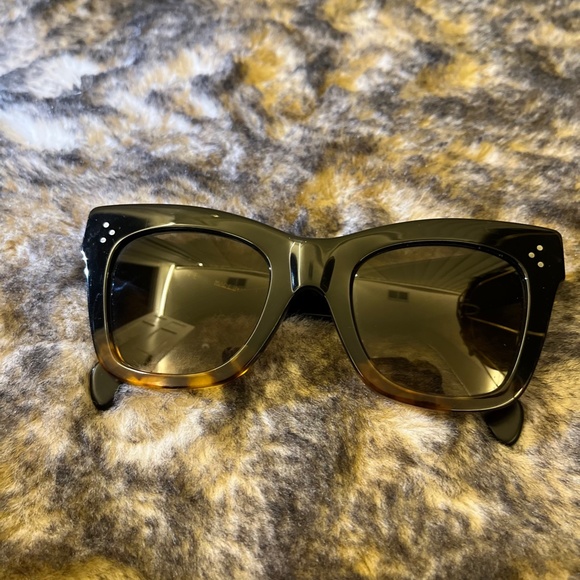 Celine Cat-Eye Black & Brown Sunglasses! - Picture 9 of 14